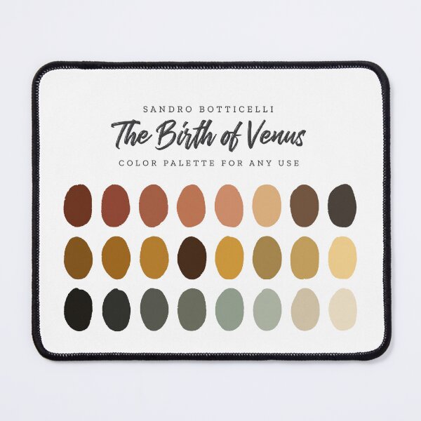 Item preview, Sandro Botticelli's The Birth of Venus, Color Palette designed and sold by BasedOnEarth.