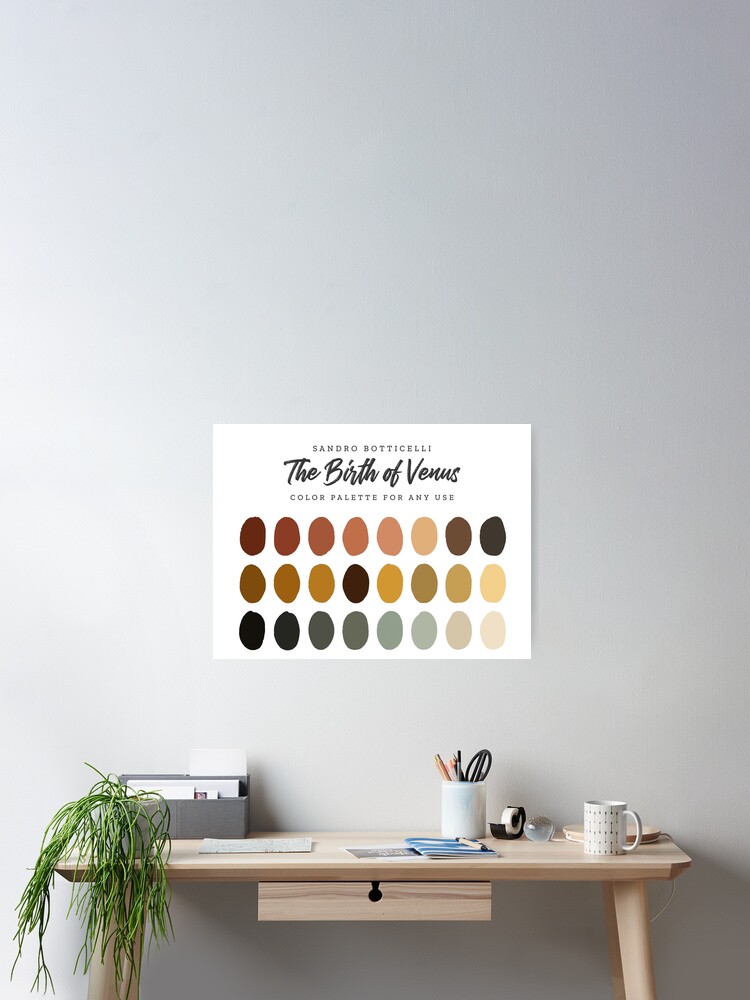 Sandro Botticelli's The Birth of Venus, Color Palette Sandro Botticelli's The Birth of Venus, Color Palette