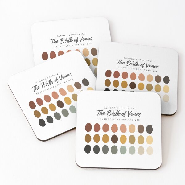 Item preview, Sandro Botticelli's The Birth of Venus, Color Palette designed and sold by BasedOnEarth.
