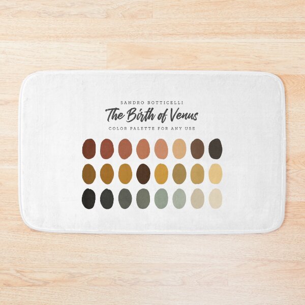Item preview, Sandro Botticelli's The Birth of Venus, Color Palette designed and sold by BasedOnEarth.