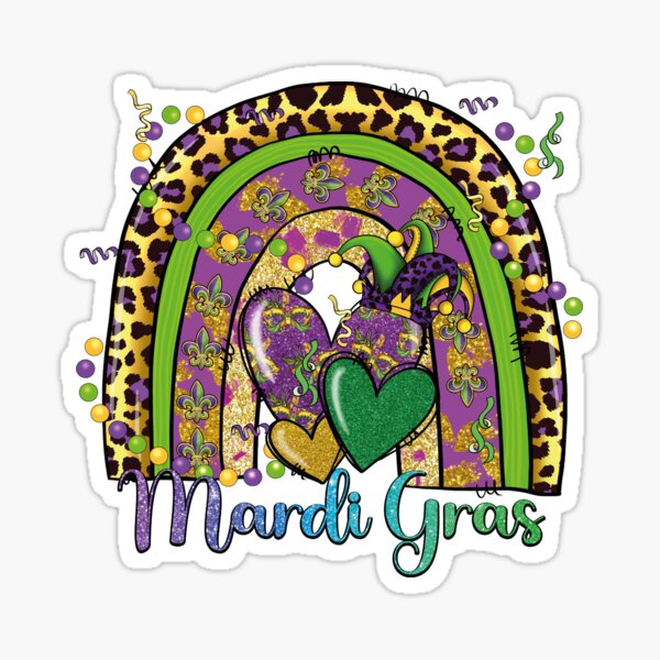 Laissez Les Bons Temps Rouler Mardi Gras Stickers – Ashlynn Elliff Designs