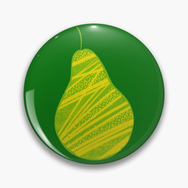 Item preview, Green and yellow pear fruit on green background designed and sold by IULIART.