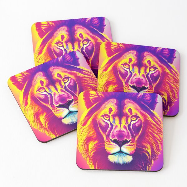 Item preview, psychedelic lion designed and sold by Bernd Friese.