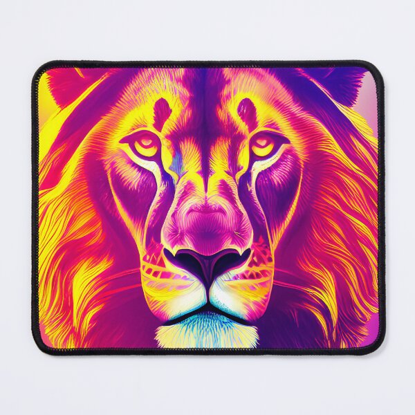 Item preview, psychedelic lion designed and sold by Bernd Friese.