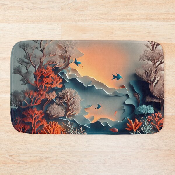 Item preview, Coral Reef in Paper art style designed and sold by FormFinder.