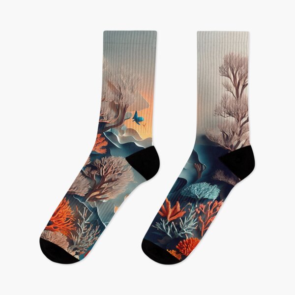 Item preview, Coral Reef in Paper art style designed and sold by FormFinder.