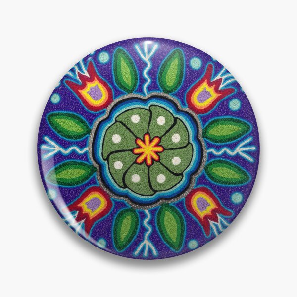 Item preview, Flower of wind and hikuri designed and sold by aramara-huichol.