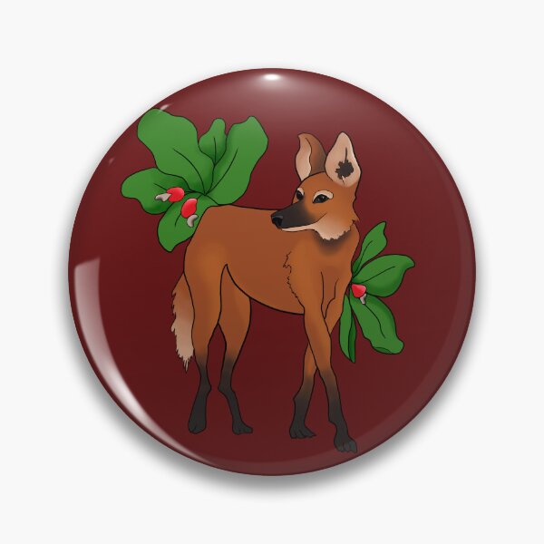Item preview, Maned Wolf and Cashew fruits designed and sold by GiLojinha.