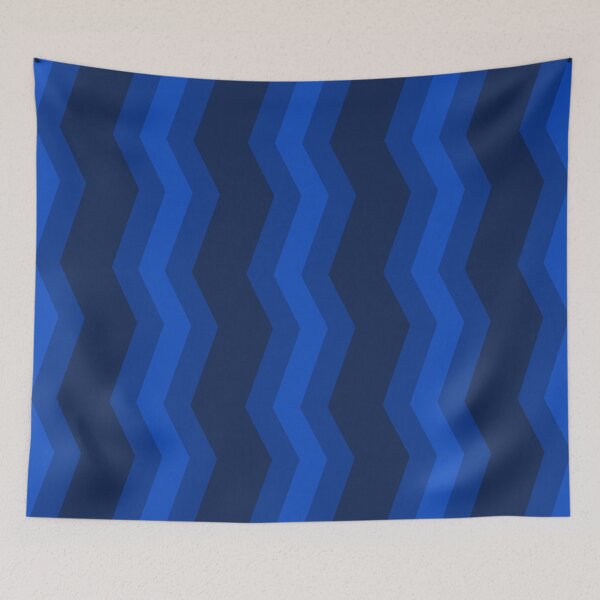 Item preview, Dark blue zig-zag pattern designed and sold by BelaMuca.