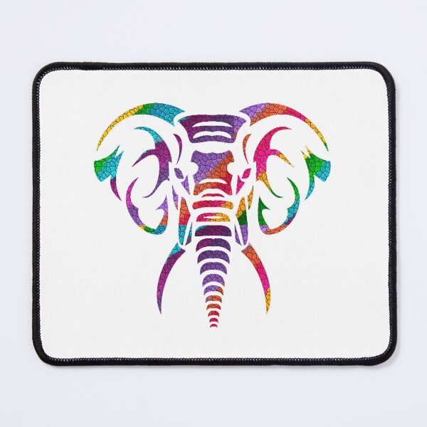 Item preview, Solidarity Multicolored Elephant Face designed and sold by FAUNIASOLIDARIA.
