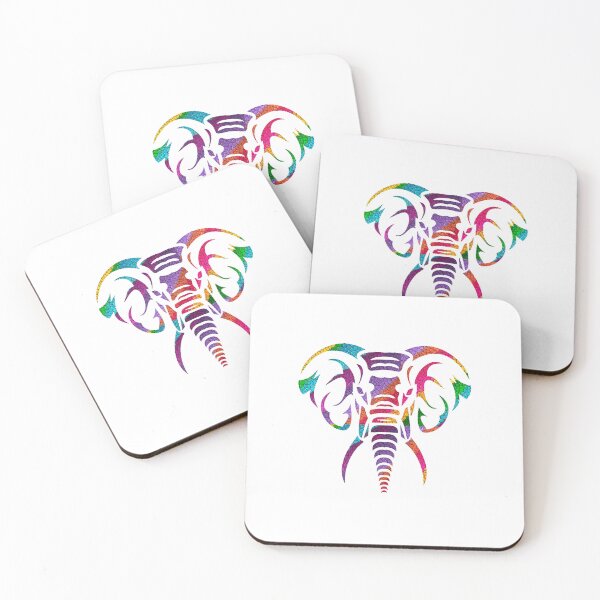 Item preview, Solidarity Multicolored Elephant Face designed and sold by FAUNIASOLIDARIA.