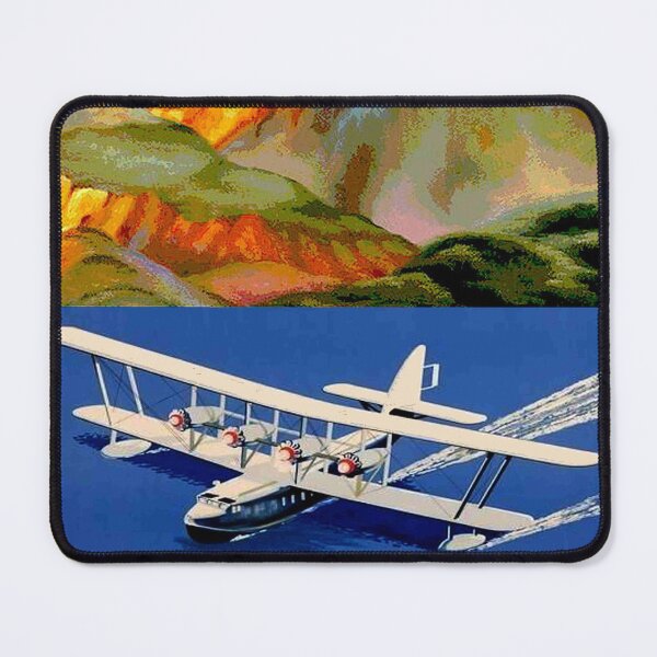 Item preview, IMPERIAL AIRWAYS : Vintage Fly To Midway Travel Advertising Print designed and sold by posterbobs.
