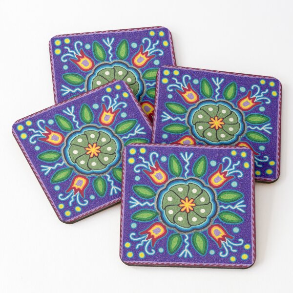 Item preview, Flower of wind and hikuri designed and sold by aramara-huichol.