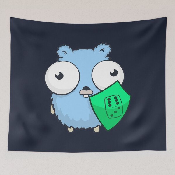 Item preview, The Go Gopher: Fuzz (Navy) designed and sold by hellkni9ht.