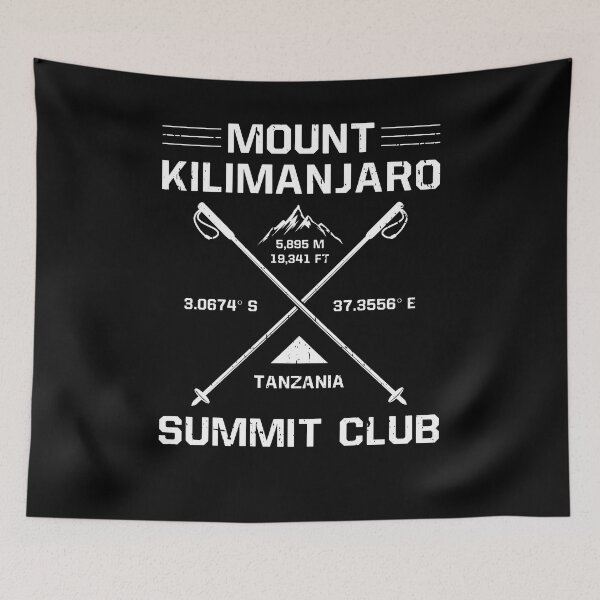 Item preview, Mount Kilimanjaro Summit Club Mountain Climber Tanzania designed and sold by Sinful Charm.
