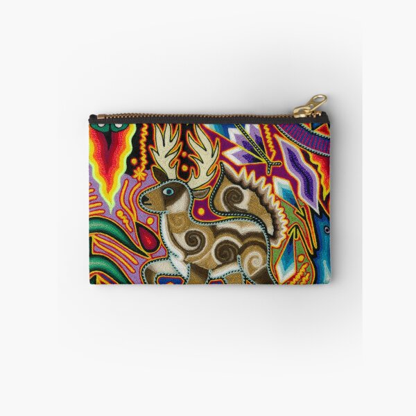 Item preview, Huichol deer and shaman in ritual designed and sold by aramara-huichol.