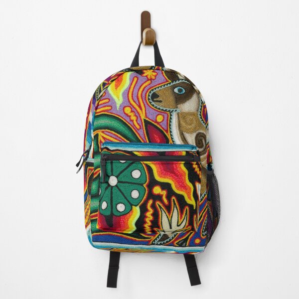 Item preview, Huichol deer and shaman in ritual designed and sold by aramara-huichol.