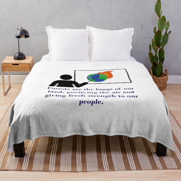 Item preview, Forests Are The Lungs Of Our Land - Climate Change Quote designed and sold by CrankyOldDude.