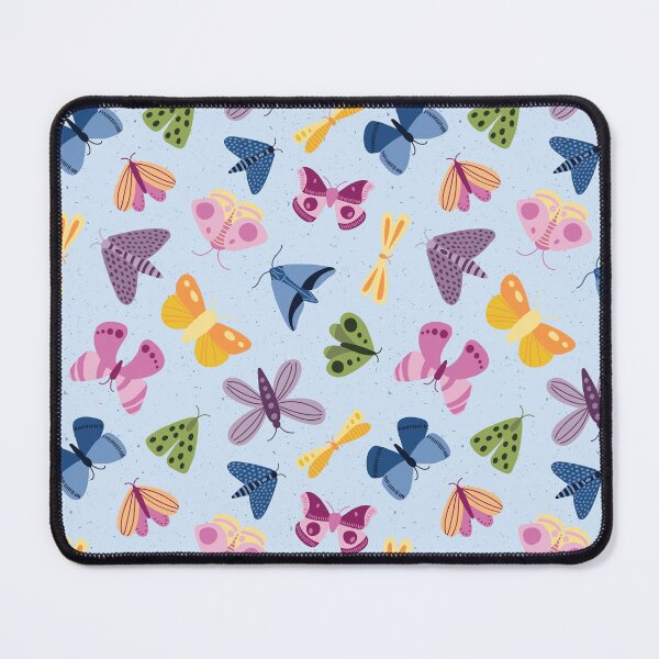 Item preview, Moths and Butterflies on a Light Speckled Background - multicolor - SHW1006 J designed and sold by Shiny Happy World.