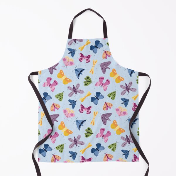 Item preview, Moths and Butterflies on a Light Speckled Background - multicolor - SHW1006 J designed and sold by Shiny Happy World.