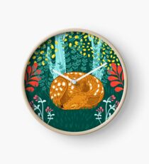 Sleeping Fawn Clock