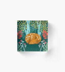 Sleeping Fawn Acrylic Block