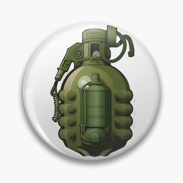Item preview, Minimal Frag Grenade Sticker designed and sold by HjunezLogos.
