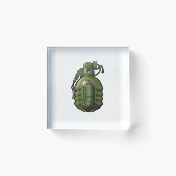Item preview, Minimal Frag Grenade Sticker designed and sold by HjunezLogos.
