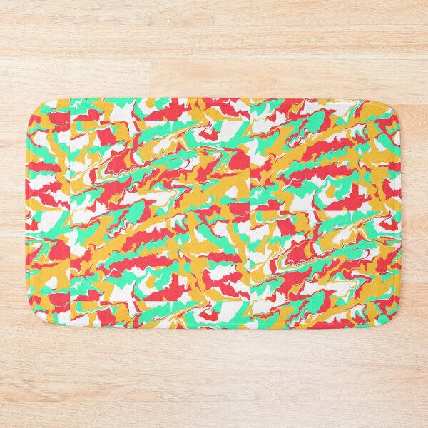 Artikelvorschau, Green red white orange Abstraction  entworfen und verkauft von awsomepatterns.