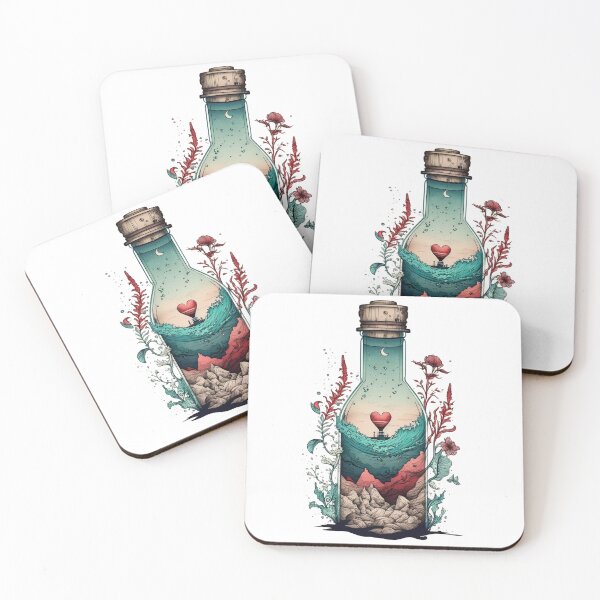 Item preview, Heart in a bottle designed and sold by Graphoteka.