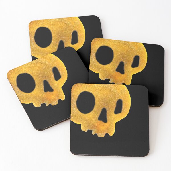 Item preview, skull (kuzma) (gold) designed and sold by RobotPizzaGuy.