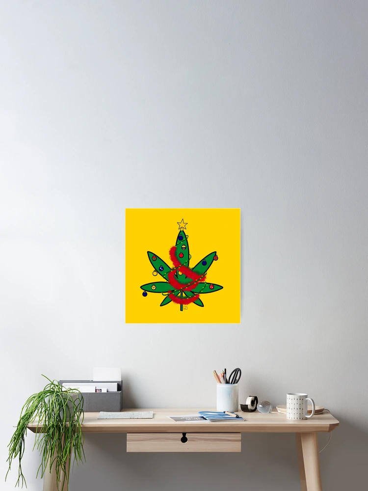 Thumbnail 2 of 3, Poster, Merryjuana Tree designed and sold by RooBooCo.