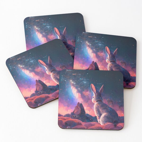 Item preview, Cute Rabbits Under the Milky Way designed and sold by jcliu.