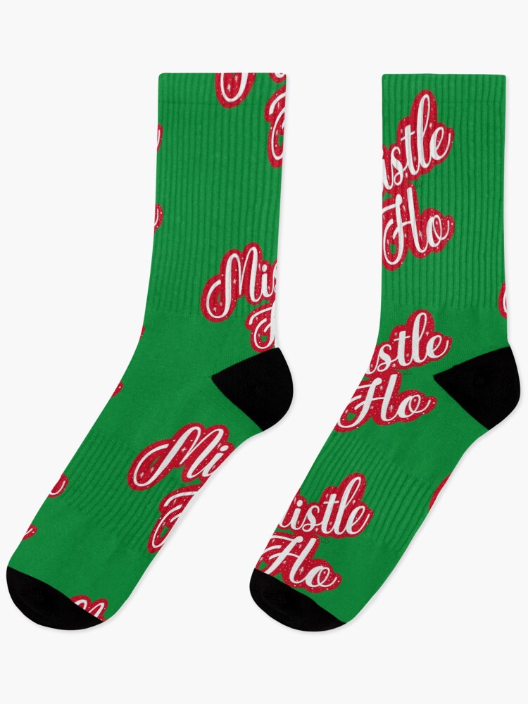 Aperçu 1 sur 5. Chaussettes avec l'œuvre Mistle Ho créée et vendue par RooBooCo.