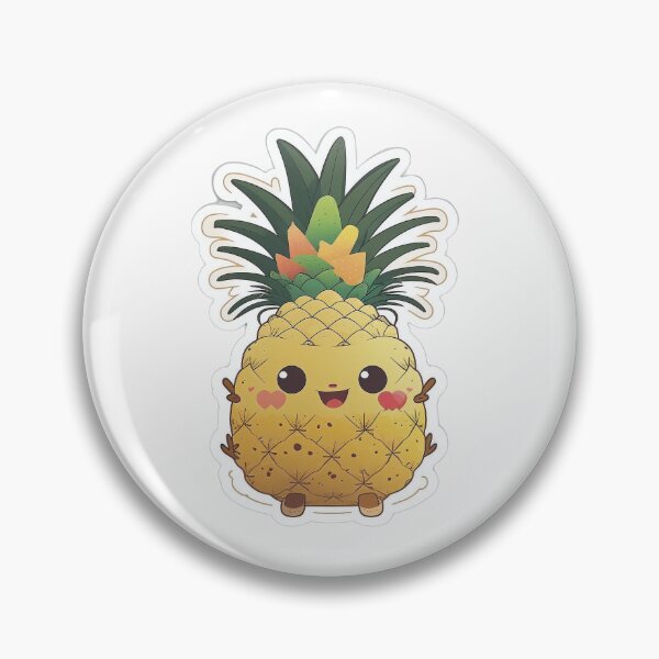 Item preview, Smiling happy pineapple designed and sold by fractalkuzy.