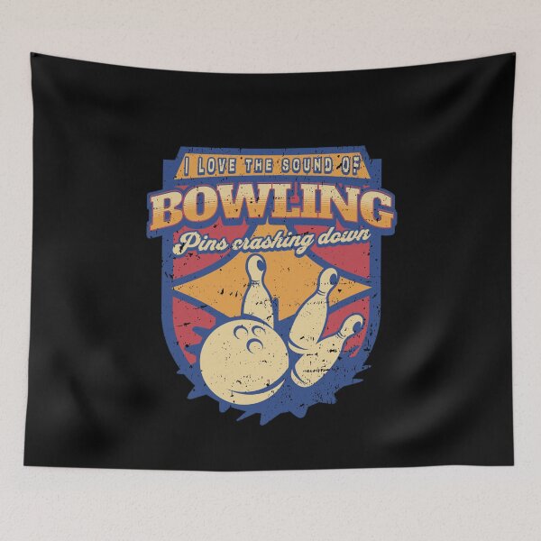 Item preview, Funny Bowling Quotes: I Love The Sound Of Bowling Pins Crashing Down, Bowling Lover Gift designed and sold by AMINE  ★★★★★.