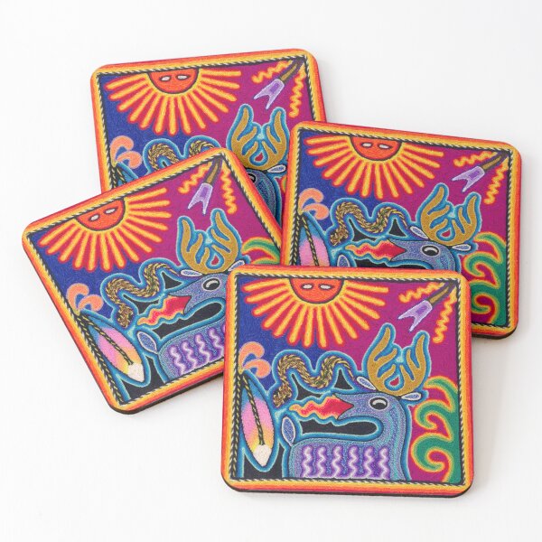 Item preview, Huichol blue deer designed and sold by aramara-huichol.