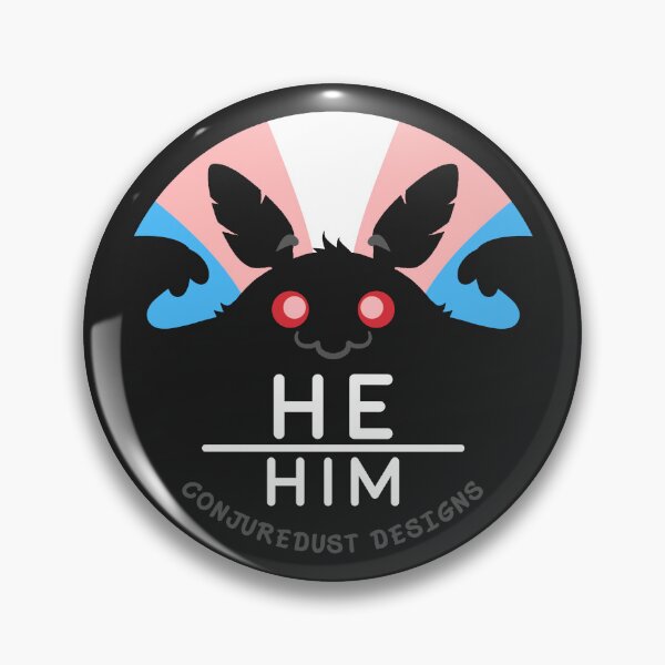 Item preview, Cryptid Trans Pronouns: He/Him designed and sold by ConjureDust Designs.