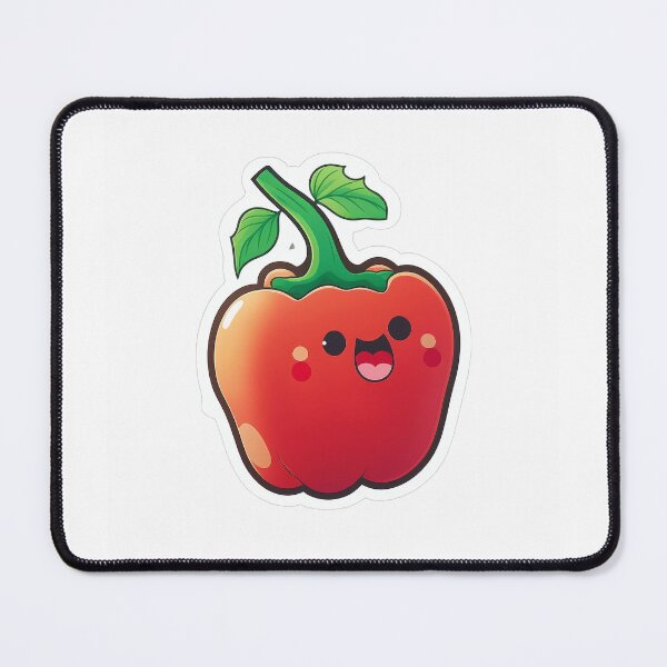Item preview, A cute and happy red bell pepper designed and sold by fractalkuzy.