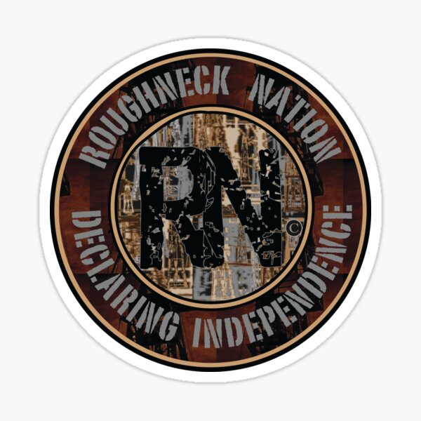 Roughneck Nation Camo Logo Sticker