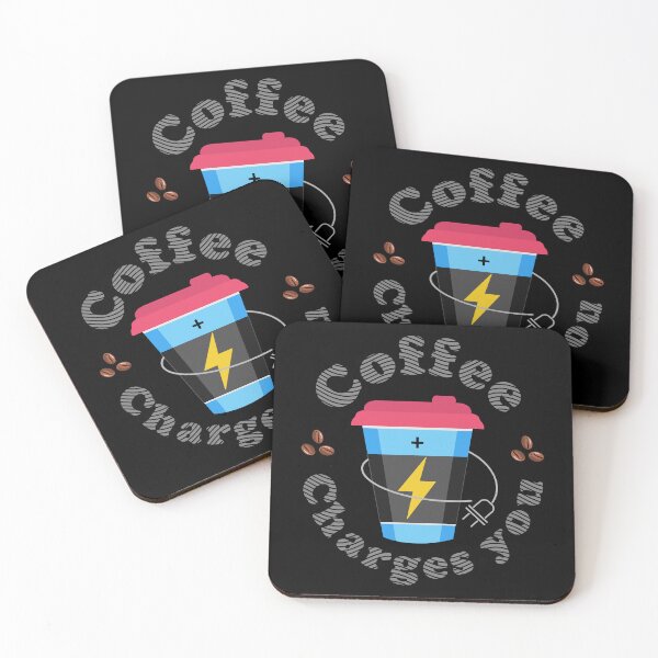 Item preview, Funny Quote Cute Slogan | Coffee Charges You designed and sold by trendparrot.
