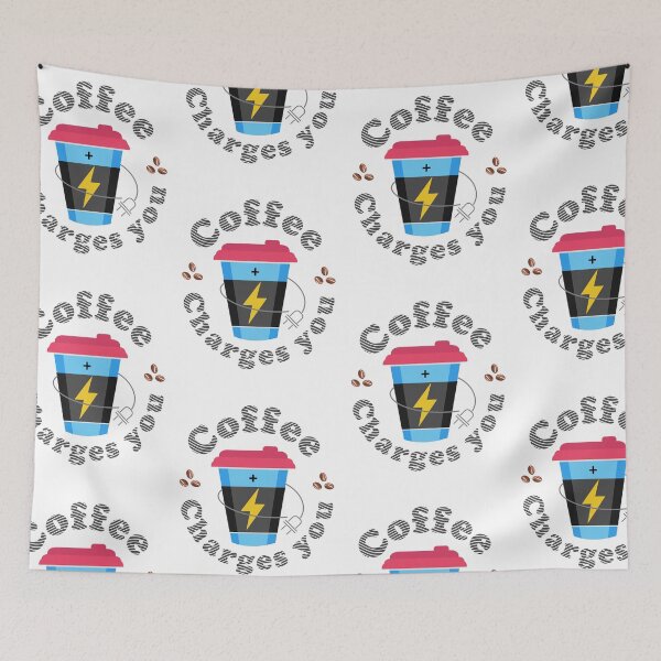 Item preview, Funny Quote Cute Slogan | Coffee Charges You designed and sold by trendparrot.