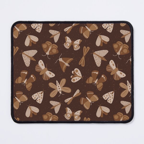 Item preview, Moths and Butterflies on a Dark Speckled Background - brown - SHW1006 Q designed and sold by Shiny Happy World.
