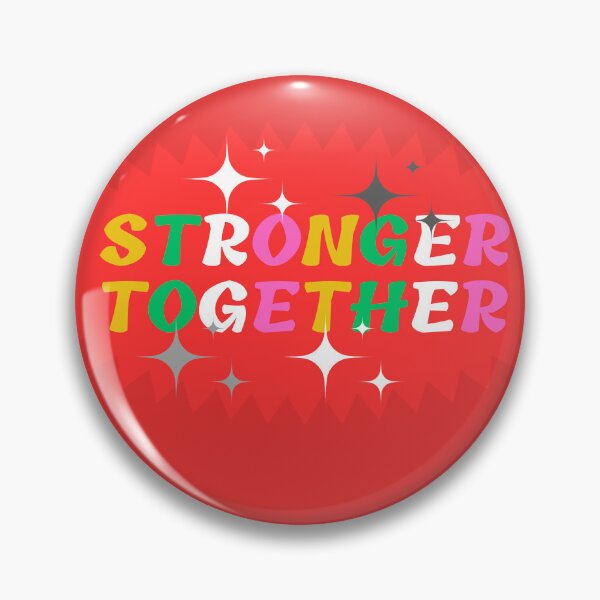 Item preview, stronger together Logo design with red color in background  designed and sold by MobMarketdesign.