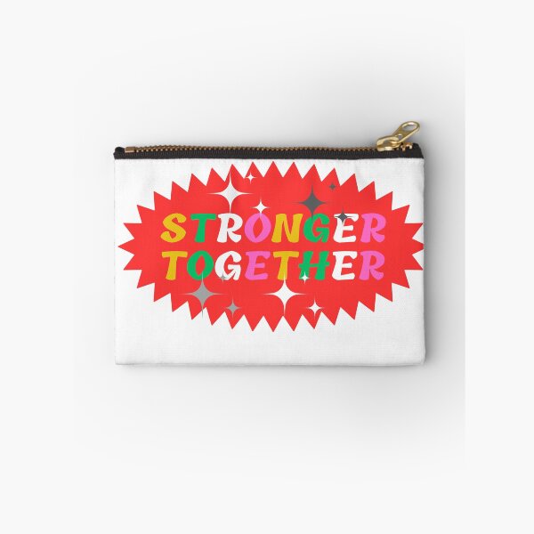 Item preview, stronger together Logo design with red color in background  designed and sold by MobMarketdesign.