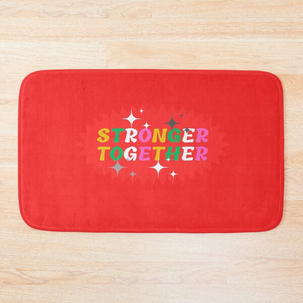 Item preview, stronger together Logo design with red color in background  designed and sold by MobMarketdesign.