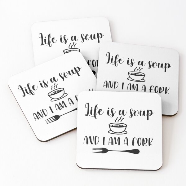 Item preview, Life is a soup and I am a fork designed and sold by Wes Losner.