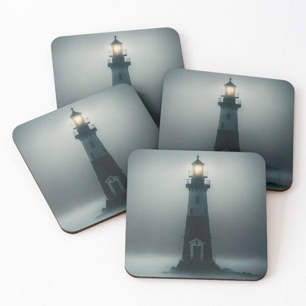 Item preview, Lighthouse in a mysterious cinematic fog designed and sold by RK - Shop.