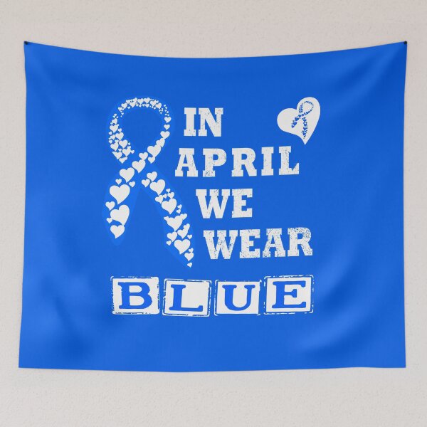 Item preview, In April We Wear BLUE  designed and sold by Deco-Design.