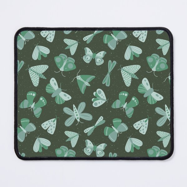Item preview, Moths and Butterflies on a Dark Speckled Background - blue green - SHW1006 V designed and sold by Shiny Happy World.